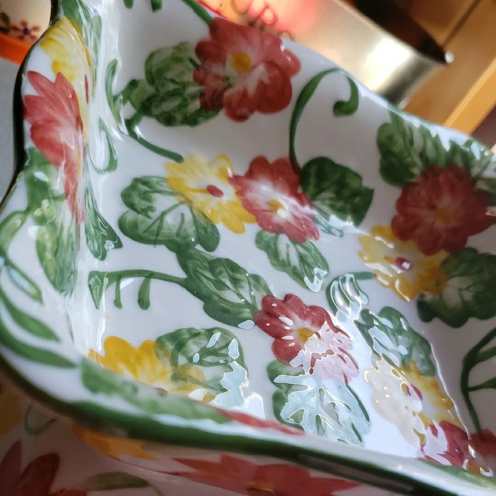 Temp-tations Floral Ceramic Bowl